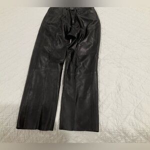 Men’s Black Leather Pants
